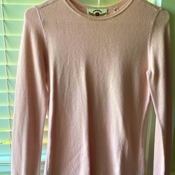 NWOT GORGEOUS TWISTED HEART CASHMERE SWEATER SZ P - Picture 5 of 5